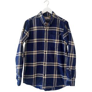 Pladra Men’s Every Day Flannel Shirt- Slate Blue Outdoor Cotton Plaid SZ M #2530